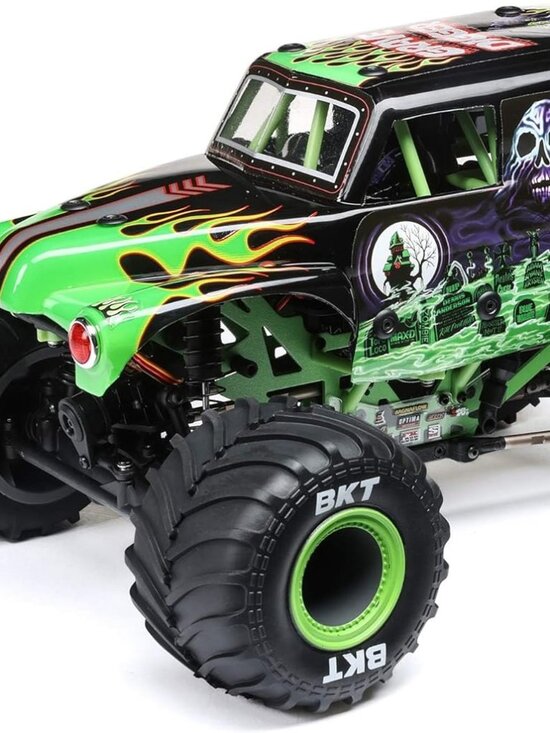 Branded Other - 1/18 Mini LMT Grave Digger 2S 4X4 RTR Brushed Monster Truck Battery & Charger In